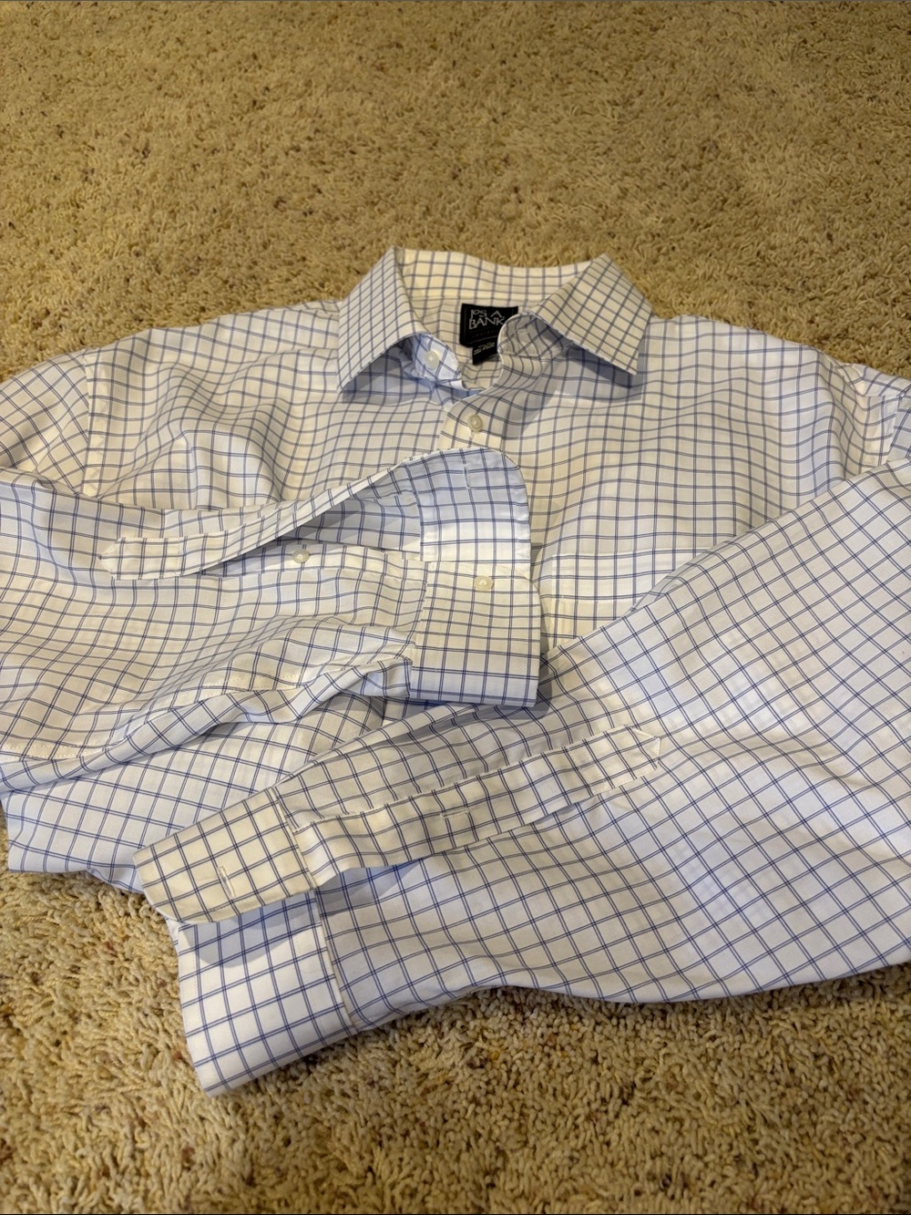 Jos. A. Bank Dress Shirt Lavender Square